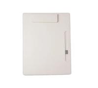 Porte Document 4 pièces A4 presse-papiers Business Pad dossier conseil examen tableau d'écriture spécial Clip livre papeterie bloc-notes carton Signature(WHITE)