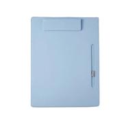 Porte Document 4 pièces A4 presse-papiers Business Pad dossier conseil examen tableau d'écriture spécial Clip livre papeterie bloc-notes carton Signature(BLUE)