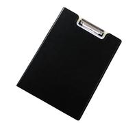 Porte Document 4 pièces presse-papiers salle de réunion A4 fichier pince conseil organisateur bloc-notes(Black)