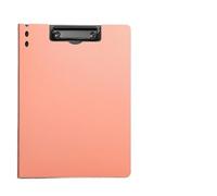 Porte Document A4 fichier dossier presse-papiers bloc-notes mémo pince conseil Double Clips Test papier stockage organisateur fournitures scolaires bureau papeterie(Vertical-Pink)
