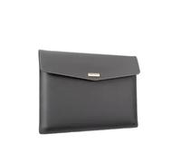 Porte Document Cuir 1 porte-documents A4 en cuir imperméable, organiseur de documents, sac rangement for papeterie scolaire et bureau(Grey)