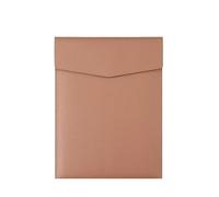 Porte Document Cuir Chemise A4 en similicuir, simple, grande capacité, porte-documents tendance, organiseur de documents, contrats, factures, bureau(Brown)