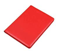 Porte document cuir Porte-documents A4 en cuir for homme et femme, organiseur de documents, porte-papiers, bloc-notes, papeterie bureau(Red)