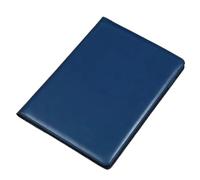 Porte Document Cuir Porte-documents A4 en cuir for homme et femme, organiseur de documents, porte-papiers, bloc-notes, papeterie de bureau(Blue)