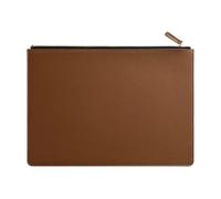 Porte Document Cuir Porte-documents A4 en cuir for hommes et femmes, porte-documents de conférence(Dark Brown)