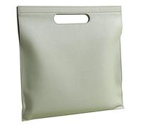Porte Document Cuir Porte-documents en cuir A4 grande capacité, sac fourre-tout fin for femme, magnétique, for tablette, anniversaire(Light Green)