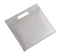 Porte Document Cuir Porte-documents en cuir A4 grande capacité, sac fourre-tout fin for femme, magnétique, for tablette, anniversaire(Silver)