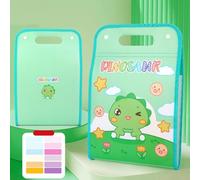 Porte Document Matière, Trieur à Documents avec Fermeture Snap, Convient à la Maison, à l'École et Bureau Classeur accordéon poches avec étiquettes, organiseur pour dossiers (Green, One Size)