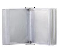 Porte Document Mural, Pupitre Présentoir Mural, Organiseur mural de référence, 20 pages, for bureau, atelier, restaurant, document A4 de référence et de stockage