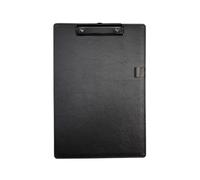 Porte Document Trombone en cuir PU noir for fichiers A4/A5, planche à écrire, dossier, papeterie for documents, fournitures scolaires et de bureau(BLACK-A4)