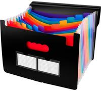 Porte-Documents A4 13 Compartiments Portable Trieur Accordéon Avec Étiquettes Pour La Maison, L'école, Le Bureau, Les Documents