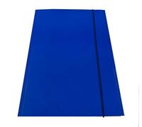 Porte-documents A4 avec élastique rond plat Lot de 6 chemises en carton rigide 600 g avec rabats et rivets chemises avec élastique A4 pour bureau dossier porte-documents