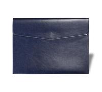 Porte Documents A4 en Cuir PU Étanche avec Bouton Métallique ， Pochette Élégante et Résistante, Capacité 100 Feuilles, Porte-Vue Grand Format pour Bureau, Documents Administratifs et Livret de Voiture