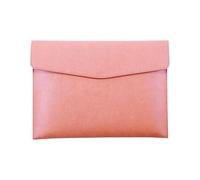 Porte-Documents A4 En Cuir Pu Porte-Documents Porte-Documents Étanche Porte-Documents Enveloppe Avec Fermeture À Pression Rose