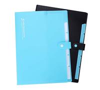 Porte-documents A4 en Plastique avec Couvercle Classeur de Dossier avec Etiquette Porte-dossier pour Classement Rangement de Papier Adminstratif pour Présentation Exposé Réunion Conférence Soutenance