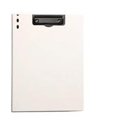 porte documents A4 fichier dossier presse-papiers bloc-notes mémo pince conseil Double Clips Test papier stockage organisateur fournitures scolaires bureau papeterie(Vertical-White)