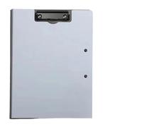 porte documents A4 fichier dossier presse-papiers bloc-notes mémo pince conseil Double Clips Test papier stockage organisateur fournitures scolaires bureau papeterie(Double clamp-Gray)