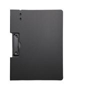 porte documents A4 fichier dossier presse-papiers bloc-notes mémo pince conseil Double Clips Test papier stockage organisateur fournitures scolaires bureau papeterie(Horizontal-Black)