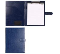 Porte-Documents A4, Presse-papiers A4, Dossier de conférence, Bloc-Notes juridique, Pliable for Documents(Blue,with Notebook)