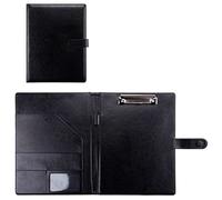 Porte-Documents A4, Presse-papiers A4, Dossier de conférence, Bloc-Notes juridique, Pliable for Documents(Black,Without Notebook)