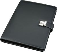 Porte-documents Alassio DIN A4 imitation cuir noir
