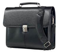 Porte-documents - Alassio - FAENZA - Cuir véritable - Noir - Zippée