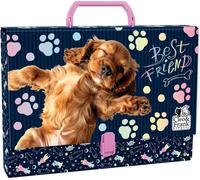 Porte-documents avec poignée A4 4,5cm chien Spaniel Cleo et Frank 44 Derform