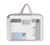 Porte-documents avec poignée en zippée | Sac de classement en maille pour bureau, voyage, étudiants, examens, enseignants, école, salle de classe, travail, maison