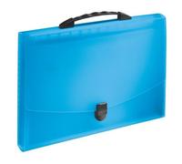 Porte-documents avec poignée VIVIDA A4, 12 compartiments, bleu