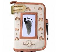 Porte-documents bébé imperméable personnalisable avec porte-stylo et poche transparente Idéal pour la grossesse, l'hôpital et les voyages Cadeau pour les premiers parents (terre cuite)