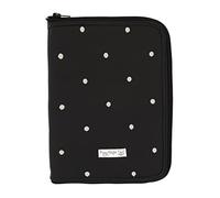 Porte-documents Bébé Rosy Fontaines - Idéal pour stocker des documents importants - Design élégant avec fermeture éclair 0-noir gris