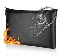 Porte-documents coffre-fort ignifuge étanche pour documents A5 - Sac de rangement avec fermeture éclair (29 x 20 cm)