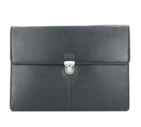 Porte-documents collège Oxford en cuir ESQUIRE - 35 cm - Noir