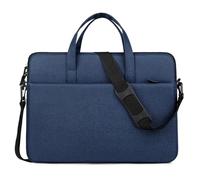 Porte-Documents d'affaires Simple de 14 Pouces, Sac à Main for Ordinateur Portable, Pochette Multicouche étanche for, école/Travail pour Le Bureau et Les Voyages d'affaires(Dark Blue)