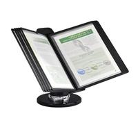 Porte-documents de luxe pour catalogue, support de bureau réglable, panneaux double face de 10 et 20 pages, étagère murale trieuse de référence, support de référence durable pour économiser de