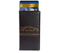 Porte-documents de véhicule - Étui en cuir pour carte d'identité de voiture, étui de rangement pour cartes de visite | Organiseur compact pour permis de conduire, papiers de véhicule, homologation