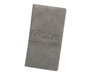 Porte-documents de véhicule - Porte-documents en cuir PU noir, organisateur de papier de voiture, porte-cartes, kit d'accessoires de conduite | Système de gestion des licences de protection pour un