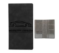 Porte-documents de voiture - Porte-permis de conduire, couverture d'assurance immatriculation | Porte-documents en cuir PU pour cartes, permis de conduire, cartes d'information pour les contacts clés