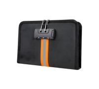 Porte-documents de voyage non inflammable avec crochet et système immunitaire pour une sécurité accrue en fibre de verre non inflammable