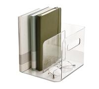 Porte Documents En Acrylique, Porte Revues En Acrylique Transparent Avec 2 Compartiments Organiseur De Bureau Vertical En Acryliques Pour L'école, La Maison, Le Bureaus