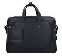 Piquadro Porte-documents en cuir 44 cm compartiment pour ordinateur portable noir