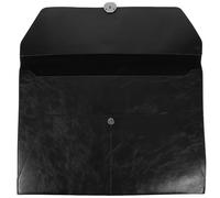 Porte-documents en Cuir A4 Noir, Rangement Dossiers, Ambiance Noël | Bouton Magnétique, Protection Résistante à L’usure, Format Pratique pour Contrats et Tablettes, Bureau, Cours et Voyages