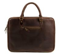 Porte-documents en cuir - BUCKLE & SEAM - Cali 37 cm - Compartiment pour ordinateur portable - Marron
