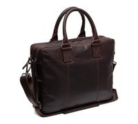 Porte-documents en cuir marron 40 cm - THE CHESTERFIELD BRAND - Fabian - Fermeture zippée