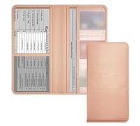 Porte-documents en cuir résistant à l'eau pour voiture avec titrage automatique et dossier professionnel pour documents d'assurance