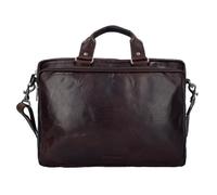 Porte-documents en cuir Spikes & Sparrow Bronco - Marron - Compartiment pour ordinateur portable - 42 cm