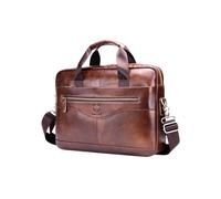 Porte-documents en cuir véritable pour homme - Bullcaptain - CZCYD821D3163 - Bandoulière - Marron