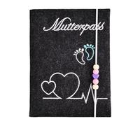 Porte-documents en feutre de maternité à carreaux pour certificats, hôpitaux allemands et cartes d'assurance, accessoires pour livres de souvenirs pour enfants