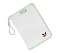 Porte-documents en PVC transparent résistant à l'eau avec poignée pour documents au format lettre pour le commerce et l'école