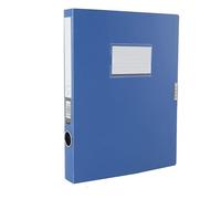 Porte-documents épais A4, boîte de rangement dossiers grande capacité, d'information, bons comptabilité, support contrat bureau Pour Le Stockage Du Papier(Blue-2cm)